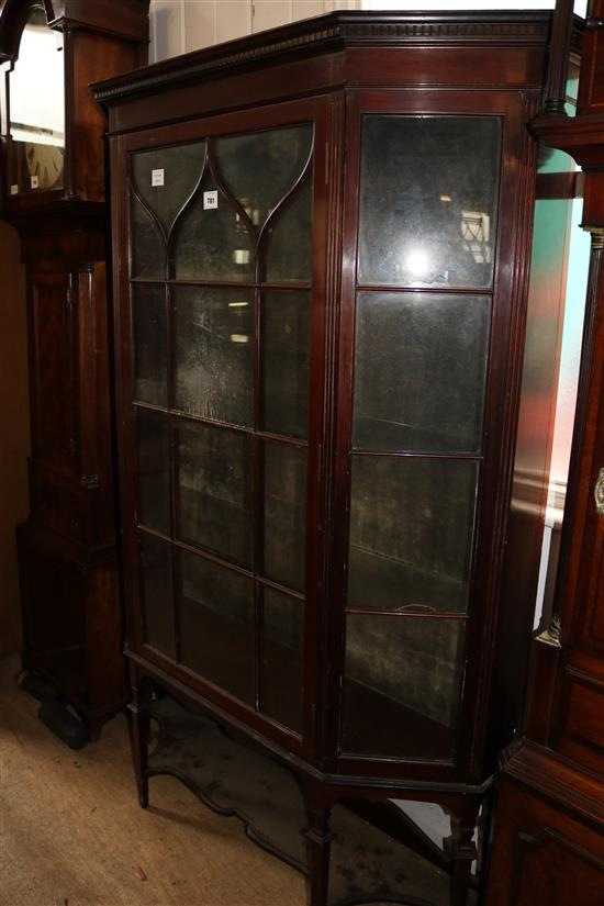 Edwardian mahogany display cabinet